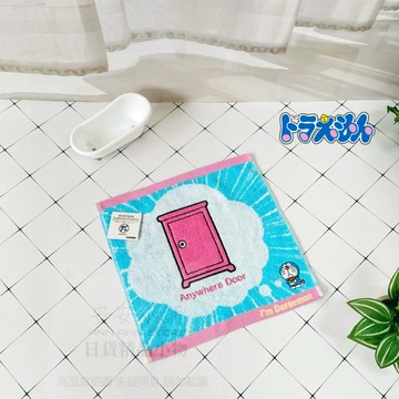 日本直送 D263 哆啦A夢 任意門 藝術刺繡 手帕擦手巾 Doraemon 洗臉毛巾 方巾 手巾 Marushin