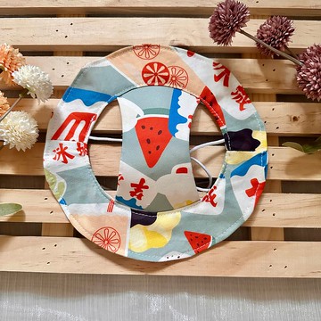 挫冰木瓜牛奶漁夫帽蕾絲領巾組