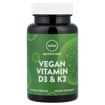 MRM Nutrition, 素食維生素 D3 和 K2，60 粒全素食膠囊