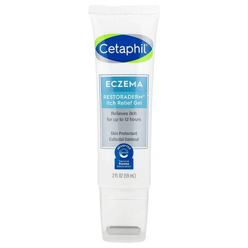 Cetaphil, 溼疹，Restoraderm® 緩解瘙癢凝膠，用於敏感皮膚，2 液量盎司（59 毫升）