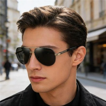 跨境新款男士偏光太陽鏡8725歐美時尚開車釣魚戶外駕駛炫彩系墨鏡