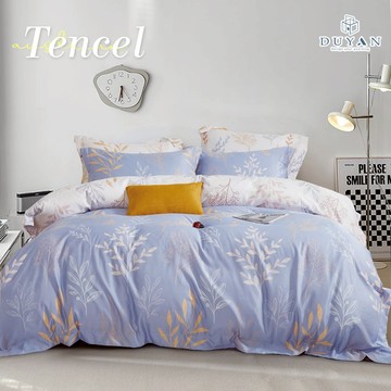 【DUYAN 竹漾】奧地利天絲 單人/雙人/加大 床包組/床包被套組 / 瀾葉初夏 台灣製