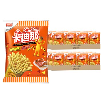 Cadina 卡迪那 德州薯條 茄汁口味  70g  24包