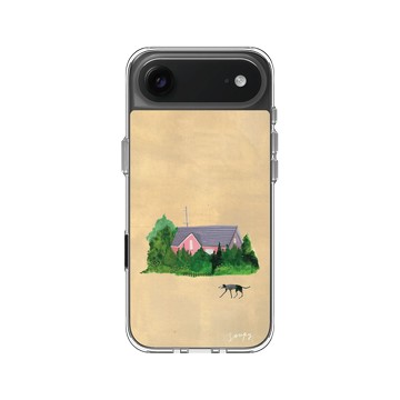 iPhone Air Clear Case（相機按鈕） 透明 - Soupy Tang 湯舒皮 - Pink House