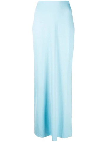Paris Georgia - 08 high-waisted maxi skirt - women - Spandex/Elastane/Viscose - S - Blue