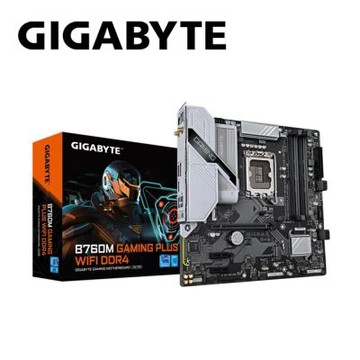 技嘉 B760M GAMING PLUS WIFI DDR4 主機板+DarkFlash GD100 焦糖 雙模機械鍵盤