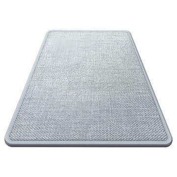 LZQ 亞麻編織矽藻泥吸水地墊/浴室地墊/雙面防滑地墊/玄關腳踏墊/地毯 廚房 客廳 臥室  海霧藍  60 x 40 x 0.7cm