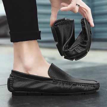 豆豆鞋 休閒鞋 懶人鞋 時尚男鞋 軟底開車百搭一腳蹬懶人駕車鞋