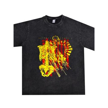 數碼直噴搖滾Animals As Leaders樂隊印花T恤短袖寬松重磅純棉