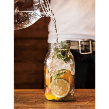 包郵ball mason jar大容量梅森杯梅森罐帶蓋吸管杯密封冷食玻璃杯