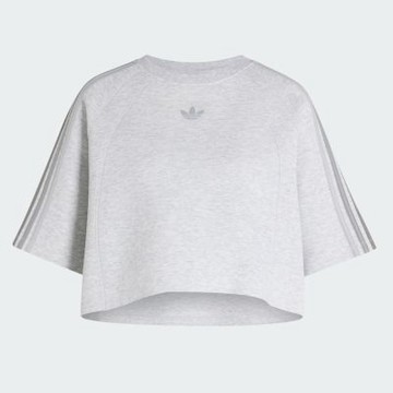 Adidas 愛迪達 Sst 2.0 Boxy Te KX4737 女 T恤 休閒短袖 短版上衣 穿搭 灰