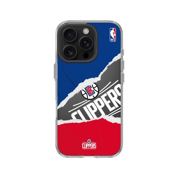 iPhone 16 Pro Clear 透明 - NBA - 熱血系列-洛杉磯快艇 L.A Clippers - Sweat and Tears
