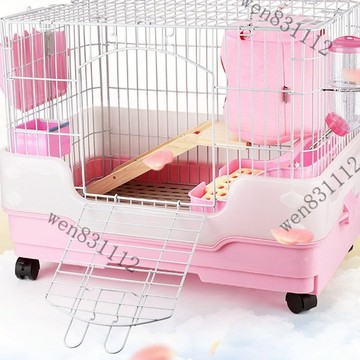✪工廠直銷 限時特惠✪【免運】兔籠 豚鼠籠 荷蘭豬 寵物 雪貂籠子 特大號 別墅 帶托盤抽屜防噴尿