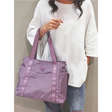 托特包包女大容量斜挎包時尚潮上課通勤包單肩尼龍帆布女包手提包