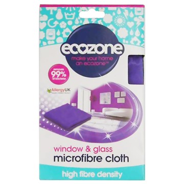 愛潔森 ecozone 玻璃專用超細纖維布 高纖維密度  1個  紫色