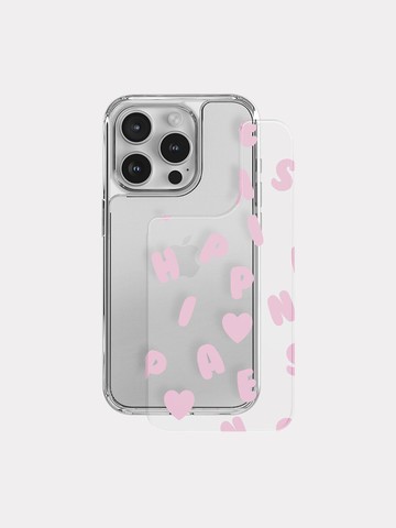 Bubbly Lettering Detachable Cover Case