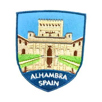 A-ONE 匯旺 西班牙 阿爾罕布拉宮 地標造型刺繡 (約7.5 X 6 CM)  1個