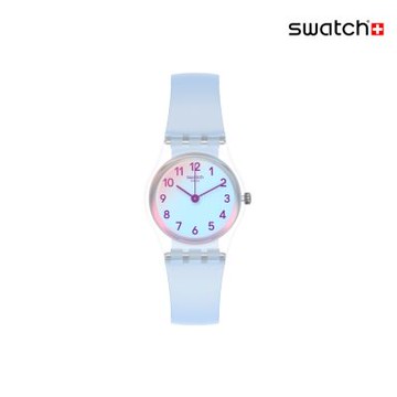 Swatch CASUAL BLUE 太陽光譜上蓋/經典手錶/女錶/瑞士製造 LK396 (25mm)