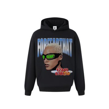 Forfearthat【朋克先鋒】重磅純棉衛衣男美式高街風嘻哈街頭上衣