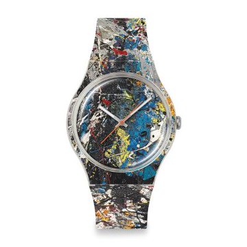 Swatch POLLOCK S ALCHEMY 經典手錶/瑞士製造/古根漢美術館聯名 SUOZ366 (41mm)
