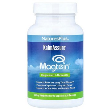NaturesPlus, KalmAssure®, Magtein®, 90 Capsules