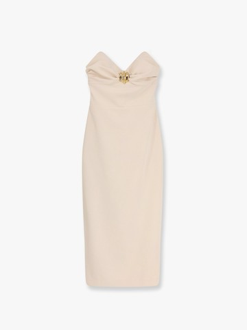 Midi dress with gold metal detail - ELISABETTA FRANCHI - gender_Woman