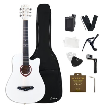 Cantavil ALLIE-70 民謠吉他 入門款 完整套組  白色  1組