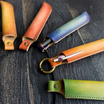 單支筆袋 【漸層皮革】 本革 姬路皮革 男款 女款 HO06K