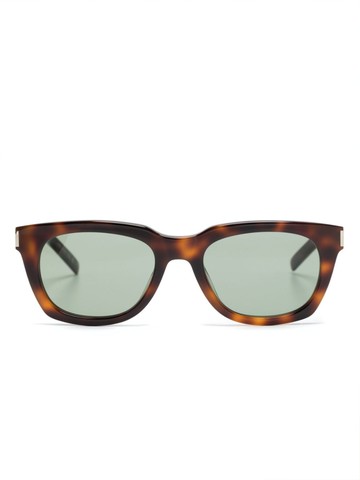 Saint Laurent Eyewear - SL 582 square-frame sunglasses - men - Acetate - 53 - Brown