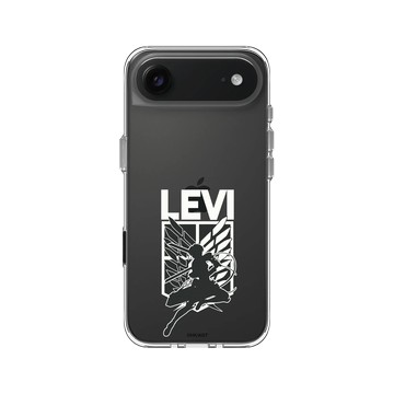 iPhone Air Clear Case（相機按鈕） 透明 - 進擊的巨人 Attack On Titan - S2&S3 - 里維兵長剪影