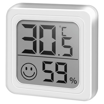 數顯高精度電子溫濕度計  白色  1個
