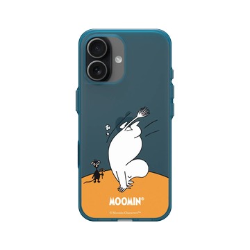 iPhone 17 Clear (相機按鈕) 夜幕藍 - Moomin - 倒立看世界