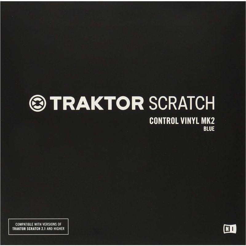 Native Instruments DJアクセサリー TRAKTOR Scratch Control Vinyl MK2 Blue