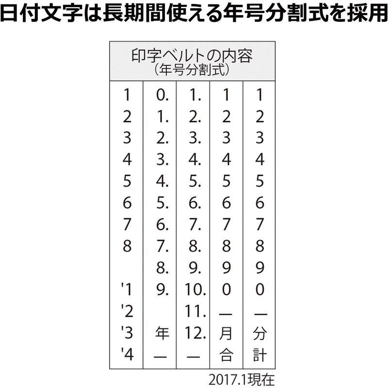 シャチハタ スタンプ 回転欧文日付印 3号 印面4.0×25.3ミリ XNDB-3 H-K 黒