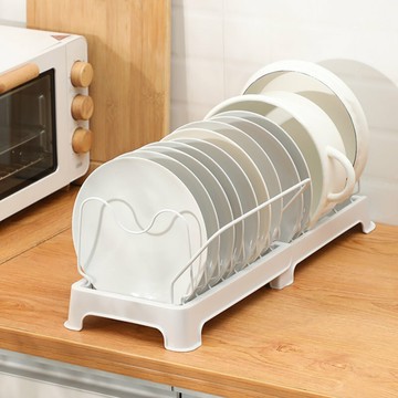 伸縮碗盤瀝水架 廚房收納架 置物架 瀝水架 盤子收納架 伸縮 碗盤收納架 碗碟架 碗架 碗盤架【DL460】 123便利屋