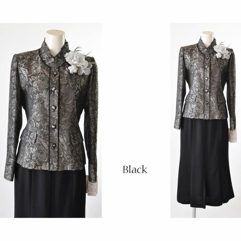 Mrs.funky様グレー38 1週間前後発送 ミセス フォーマルスーツ ロングスカート 結婚式 お宮参り 顔合わせ