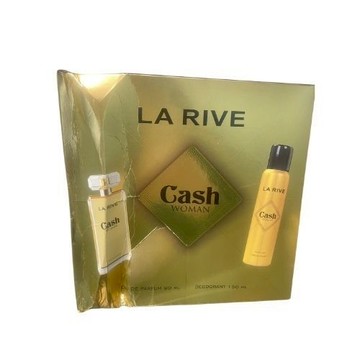 [盒損]新舊包裝/La Rive Cash Woman 黃金女郎禮盒(90ml+噴霧150ml)