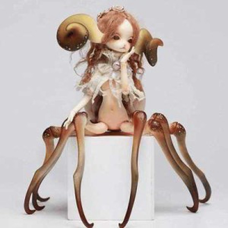 球体関節人形 本体 眼球 メイクアップ済 BJD 異形 8足 | LINEショッピング