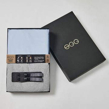 【 OGG 】 推車四季被禮盒｜莫蘭迪藍 ( 安撫被 )