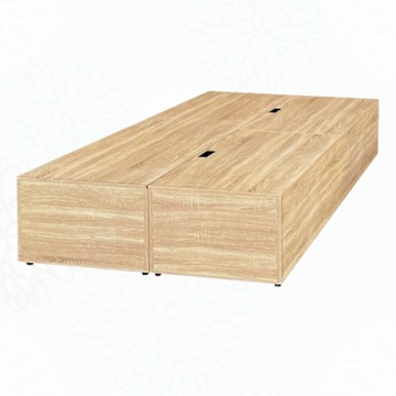 文創集 艾柏加高5尺雙人可上掀＆三抽多功能收納床底(四色可選)-152x188x45cm免組