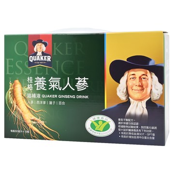 QUAKER 桂格 養氣人蔘滋補液禮盒  60ml  19瓶  1盒
