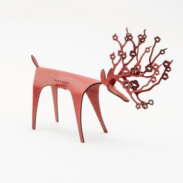 PLEASANT |  櫻花快鹿禮卡 - 櫻桃紅