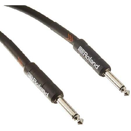 Roland Black Series Instrument Cable, Straight Straight 4-Inch Jack, 10-Feet