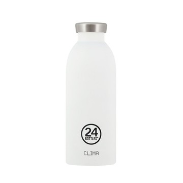義大利 24Bottles 不鏽鋼雙層保溫瓶 500ml (冰雪白) 不鏽鋼水瓶 保冷瓶 水壺