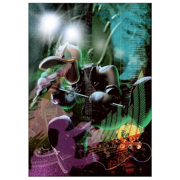 Tenyo 唐老鴨 龐克演唱會 拼圖 D-300-070 43 x 30.5  1個  300片  混和顏色