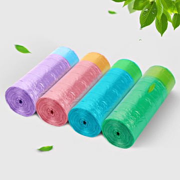 廚余自動收口垃圾袋加厚家用穿繩抽繩拉及袋垃圾口袋點斷式手提式