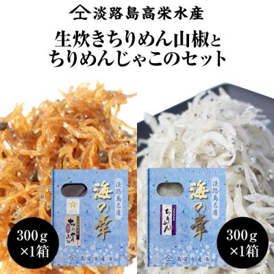 ふるさと納税 淡路市 淡路島 高栄水産、生炊きちりめん山椒と天日干しちりめんじゃこのセット