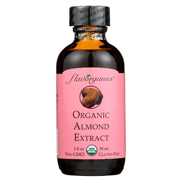 Flavorganics 有機杏仁精 59ml 食品風味添加 含苦杏仁油 甜杏仁油 USDA有機認證 無麩質  1瓶