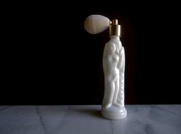 【老時光 OLD-TIME】早期牛奶玻璃香水瓶