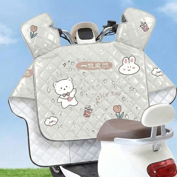 💖臺灣出貨💖電動車擋風被夏季防雨防曬遮陽罩摩托車春秋四季通用防風防水電瓶電動車擋風被 機車防水罩 機車罩防水防曬 機